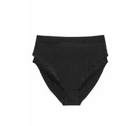 Marks & Spencer Culottes Gainantes Amelia Dentelle Femme Lot de 2 à Haute Teneur en Coton