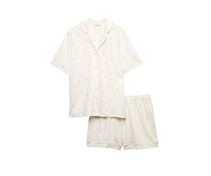 Marks & Spencer Ensemble Pyjashort en Tissu Doux imprimé à Revers S