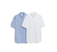 Marks & Spencer Lot de 2 Chemises Oxford à Manches Courtes The Ultimate M