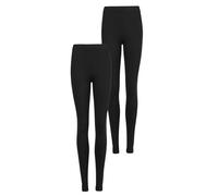 Marks & Spencer Lot de 2 Leggings Taille Haute Noir/Noir Femmes UK 18 (EU 46)