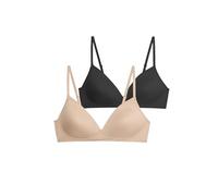 Marks & Spencer Lot de 2 Premiers Soutiens-Gorge sans Armatures, Bonnets AA à D Femmes FR 80