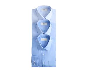 Marks & Spencer Lot de 3 Chemises Coupe cintrée, Repassage Facile 42 cm (UK 16½in)