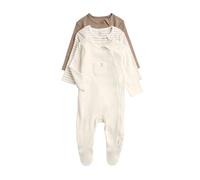 Marks & Spencer Lot de 3 Dors-Bien en Coton à Motif côtelé (Jusqu'au 3 Ans) 0-3 Mois