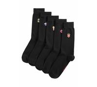 Marks & Spencer Lot de 5 paires de chaussettes Cool & Fresh™ en coton à motif Muppets Mélange De Noir 6-8½