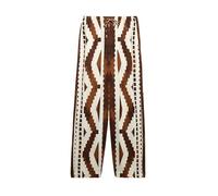 Marks & Spencer Pantalon de Plage en Lin avec Cordon à Motif géométrique UK 14 (EU 42)
