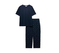 Marks & Spencer Pyjacourt en Coton avec imprimé Mélange De Bleu Marine L