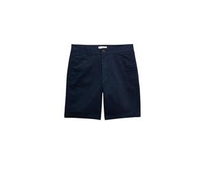Marks & Spencer Short Chino Extensible Coupe Standard Bleu Marine 97cm (UK 38)