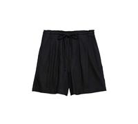 Marks & Spencer Short Taille Haute Femme en Mélange Lin, Taille à Cordon