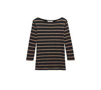 Marks & Spencer Top Coupe cintrée Pur Coton à col Bateau et Rayures Femmes UK 6 (EU 34)