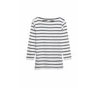 Marks & Spencer Top Coupe cintrée Pur Coton à col Bateau et Rayures UK 6 (EU 34)