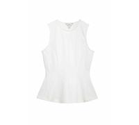 Marks & Spencer Top péplum ajusté sans Manches Blanc Doux UK 6 (EU 34)