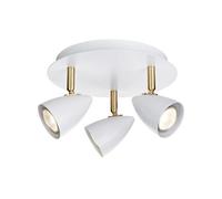 Markslöjd Ciro plafonnier 3x35 W blanc-doré 106319