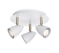 Markslöjd Ciro plafonnier 3x7 W blanc-acier 107412