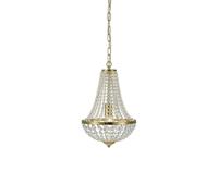 Suspension en cristal GRÄNSÖ Laiton 1 ampoule Jaune