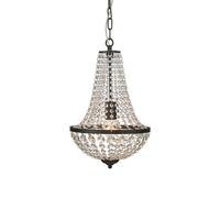 Markslöjd Gränsö lampe suspendue 1x60 W noir-transparent 107026