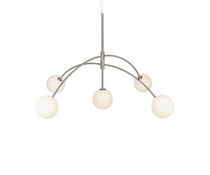 Markslöjd Heaven lampe suspendue 5x28 W blanc-acier 107559