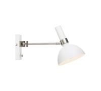 Markslöjd Larry applique murale 1x60 W blanc-acier 107499