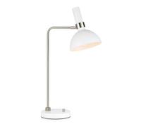Markslöjd Larry lampe de bureau 1x60 W blanc-acier 107502