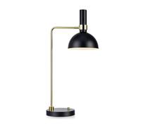 Markslöjd Larry lampe de bureau 1x60 W noir-doré 106973