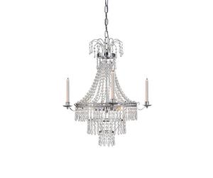 Markslöjd Marielund lampe suspendue 3x40 W chrome-transparent 105156