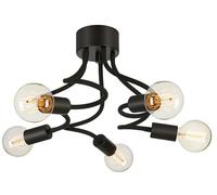 Markslöjd Medusa plafonnier 5x20 W noir 107931