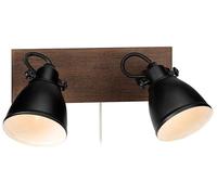 Markslöjd Native applique murale 2x18 W noir-marron 108213