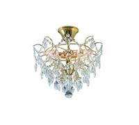 Markslöjd Rosendal plafonnier 3x40 W transparent-doré 100538