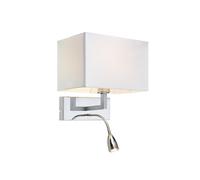 Markslöjd Savoy applique murale 2x60 W blanc-chrome 106307