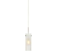 Lampe de fenêtre Tibia verre dépoli côtelé givré acier nickel satiné E14 40W câble 3,5 m interrupteur - Markslojd
