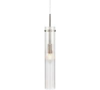 Markslöjd Tubo lampe suspendue 1x40 W acier-transparent 108112