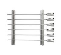 Markus Aujalay Set piques à brochettes Markus 8 pièces 16x37 cm Argenté