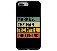 Markus The Man The Myth The Legend Citation Humoristique personnalisée Coque pour iPhone 7 Plus/8 Plus