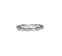 MarkyBaby Kit DIY de Bijoux avec Lait Maternel - Bague d'éternité | Argent Sterling 925 ou Plaqué Or Rose | Bijoux Souvenir ADN pour Mamans (Argent, 8)