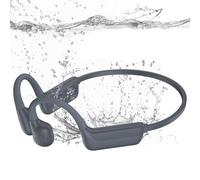 MARLALL LiteSurge Écouteurs de natation à conduction osseuse, étanchéité IP68, écouteurs ouverts Bluetooth 5.4 avec mémoire MP3 de 32 Go pour la natation, marathon-gris
