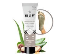 Marlay Cosmetics - Masque Pieds Velours 100 ml - Masque Revitalisant à La Boue de la Mer Morte - Peeling Pieds Très Secs & Abimés, Crevasses - Fabriqué en France