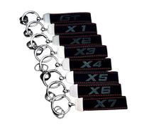 MARLEA Porte-clés de Voiture pour BMW X1 X2 X4 X3 Keychain X5 X6 X7 GT,Anti-Rouille Anti Perdu Clé de Voiture Anneau Accessoire,BMW X1