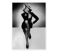 Marlene Dietrich dans L'Entraîneuse fatale Poster 60 x 80 cm Noir Tableaux Décoration murale