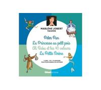 Marlène Jobert raconte Peter Pan, La Princesse au petit pois, Ali Baba, La Petite Sirène Livre CD - Marlène Jobert - Glénat Jeunesse - Livre CD - Contes et légendes jeunesse CD