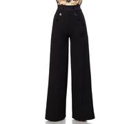 Marlène Pantalon De Belsira avec Haute Taille - Retro-Chic Large Jambe Et Style