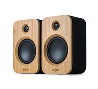 House of Marley Get Together Duo Enceintes Bibliothèque - Enceintes Bluetooth avec Entrée AUX, Compatibles avec Platine Vinyle - Enceinte Active Haute Définition, Conception Durable