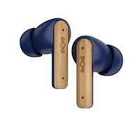 Marley House of Little Bird Écouteurs Bluetooth sans Fil - Écouteurs IPX4 avec Microphone, 24h d'Autonomie, Écouteurs Intra-Auriculaires, Boîtier USB-C Recharge Rapide, Matériaux Durables, Bleu