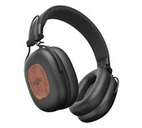Marley House of Positive Vibration Rebel Casque Audio Bluetooth sans Fil antibruit ANC Circum aural - Annulation Adaptative, 130 h d'autonomie, IPX5, Transducteurs 40 mm, Matériaux durables, Noir