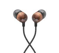 Marley House of Smile Jamaica Écouteurs filaires USB-C avec transducteur de 9,2 mm - Écouteurs Intra-Auriculaires durables, Câble Anti-enchevêtrement, Microphone IntéGRÉ, Noir