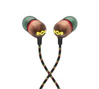 Marley House of Smile Jamaica Écouteurs filaires USB-C avec transducteur de 9,2 mm - Écouteurs Intra-Auriculaires durables, Câble Anti-enchevêtrement, Microphone intégré, Rasta