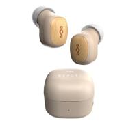 Marley House of Smile Jamaica Écouteurs sans Fil - Petits Écouteurs Bluetooth, 14h d'Autonomie, Mini Intra-Auriculaires TWS avec Boîtier de Charge, Crème