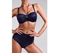 Marlies Dekkers Jet Set Majestic Blue Plunge Balcony Bikini Top Taille: 75E | Bikinis Outlet | Femme | Bleu