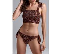 Marlies Dekkers Jungle Diva Brown And Dark Orange Bikini Top Taille: 75B-C | Bikinis Outlet | Femme | Marron