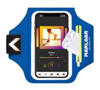 MARLOAR Brassard Running pour Smartphone - Brassard de Bras Antidérapant et Réglable - Écran Tactile - Léger, Respirant et Compatible Téléphones Jusqu’à 6,7” - Course à Pied et Trail