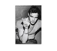 Marlon Brando 4 Poster sur toile pour chambre à coucher, bureau, chambre, cadeau 60 x 90 cm