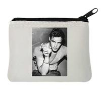Marlon Brando Porte-monnaie en néoprène avec photo d'acteur légendaire Blanc 10 x 11 cm